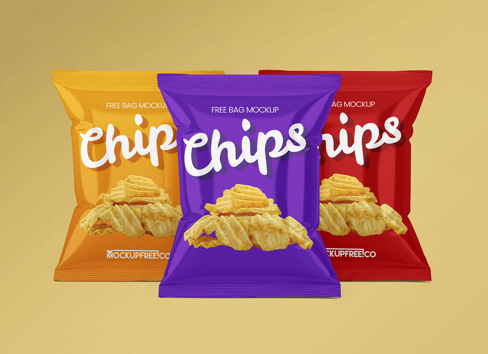Download Free Chips Packet / Snack Packaging Mockup PSD Set - Good ...